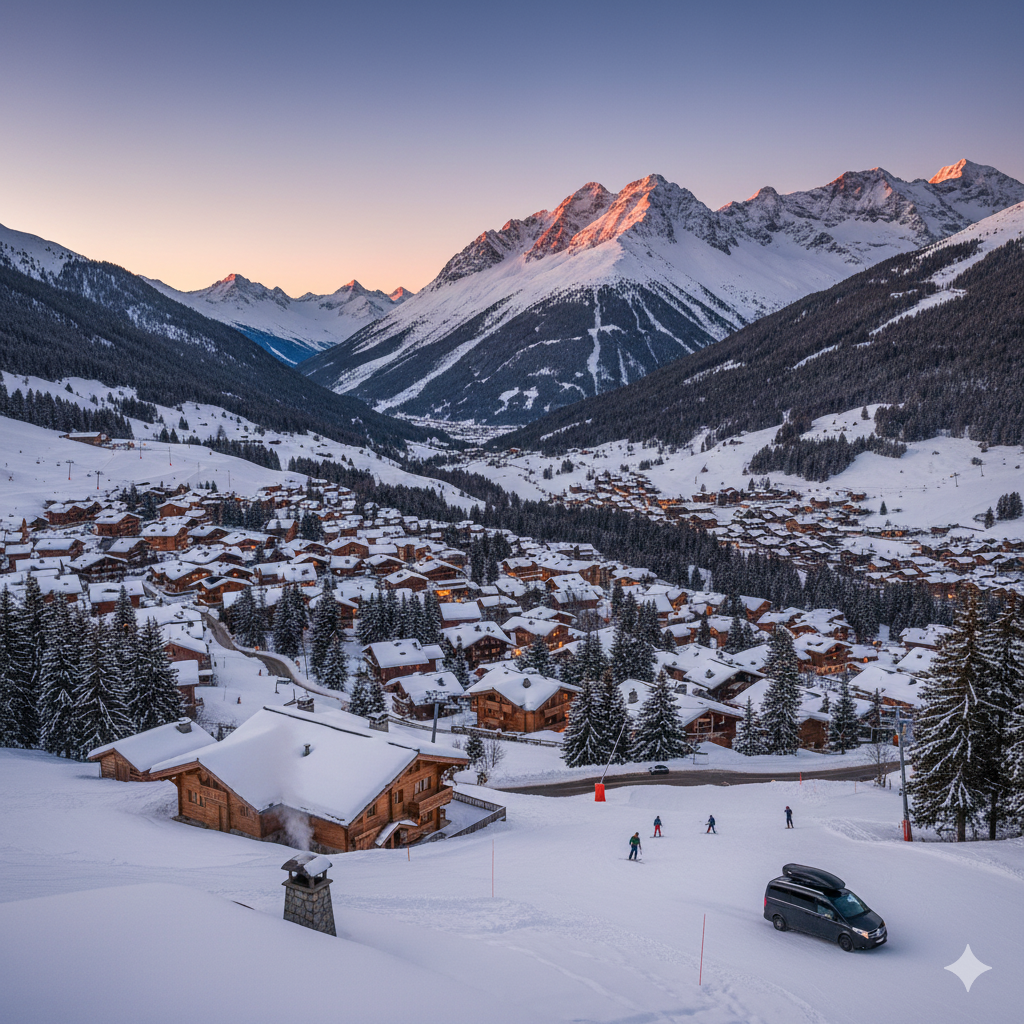 VTC driver to Méribel ski resort